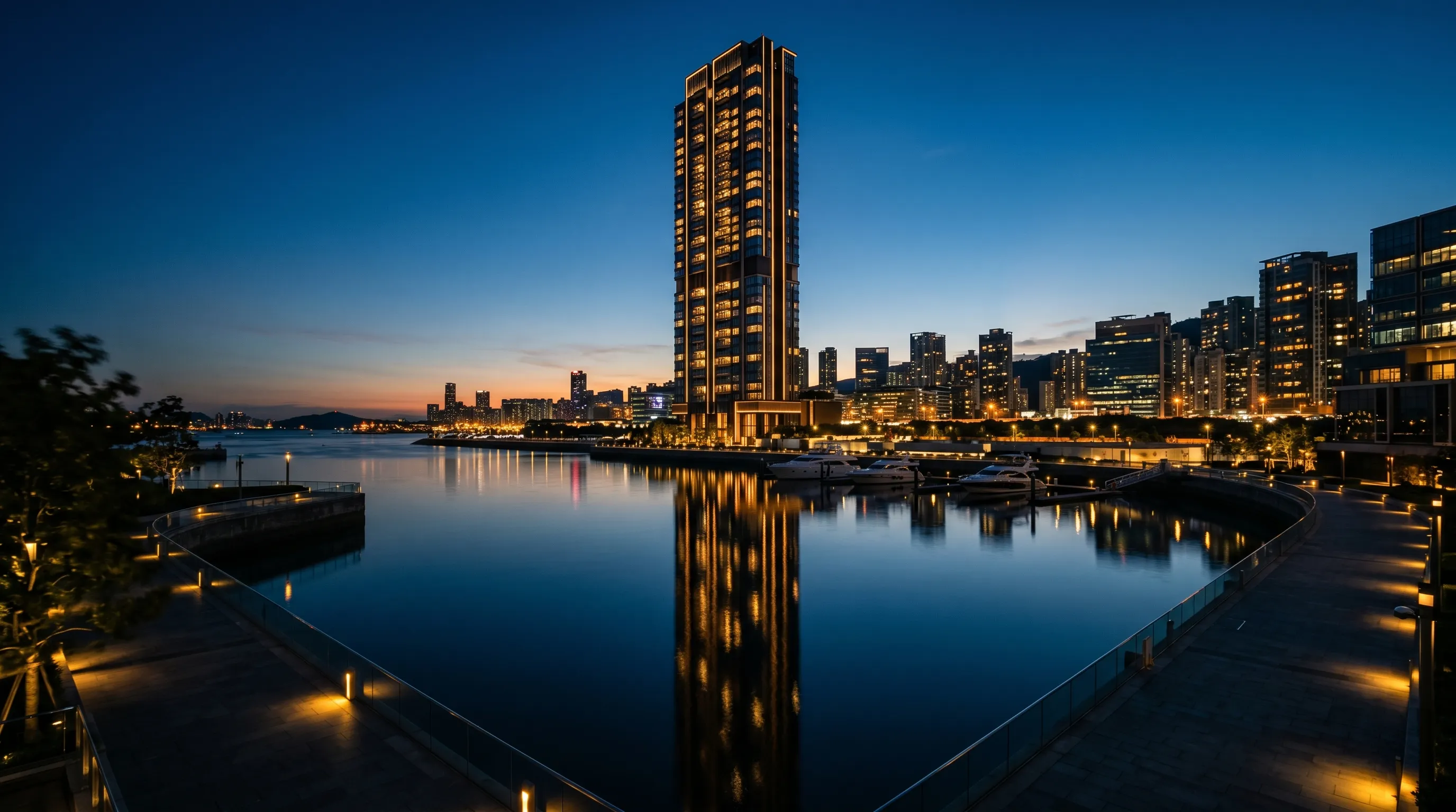 Meridian tower at dusk